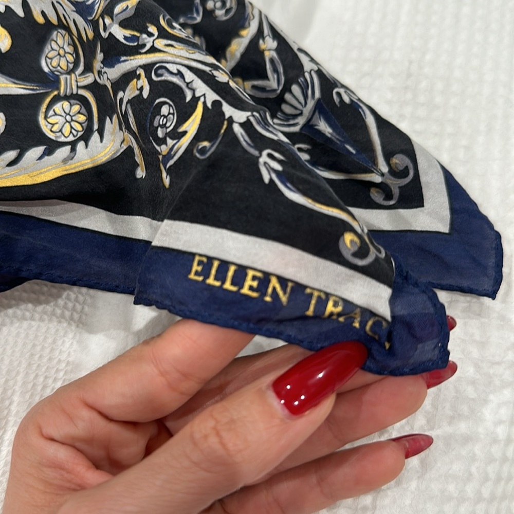 Ellen Tracy silk scarf - Picture 5 of 6